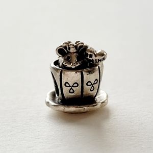 Pandora be mine silver charm